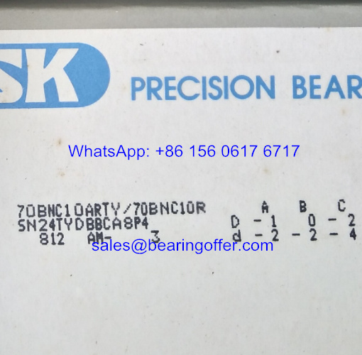 70BNC10ARTY/70BNC10RSN24TYDBBCA8P4 Spindle Bearing 70BNC10TY Ball Bearing - Stock for Sale