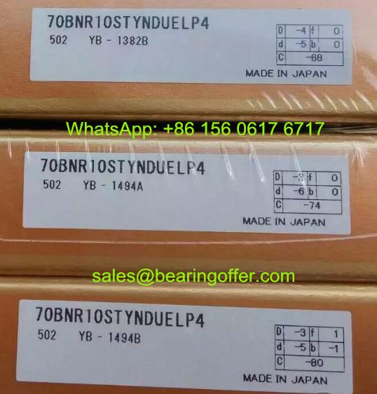70BNR10STYNDUELP4 Spindle Bearing 70x110x20 Ball Bearing - Stock for Sale