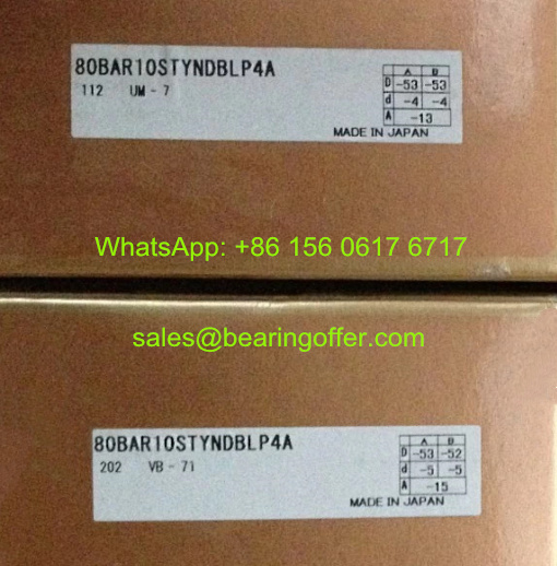 80BAR10STYNDBLP4A Spindle Bearing 80x125x40.5 Ball Bearing - Stock for Sale