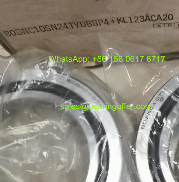 80BNC10SN24TYNDBBP4+KL123ACA20 Spindle Bearing 80x125x22mm - Stock for Sale
