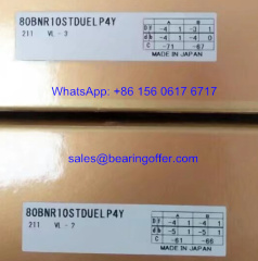 80BNR10STDUELP4Y Spindle Bearing 80x125x44 Ball Bearing 80BNR10 - Stock for Sale