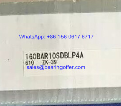 160BAR10SDBLP4A Spindle Bearing 160x240x72 Ball Bearing 160BAR10 - Stock for Sale