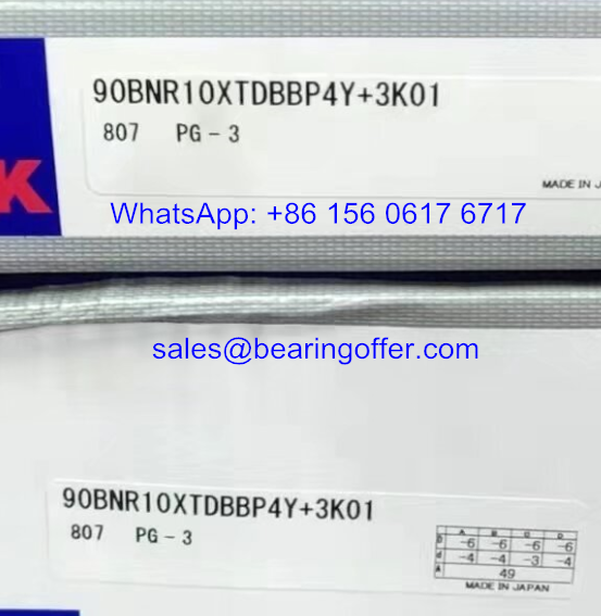 90BNR10XTDBBP4Y+3K01 Spindle Bearing 90x140x24 Ball Bearing 90BNR10X - Stock for Sale