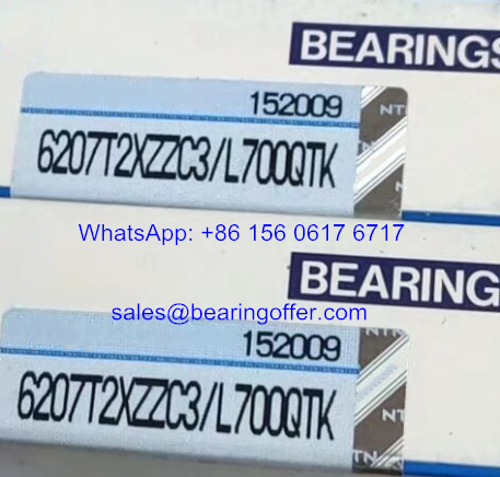 6207T2XZZC3/L700QTK Deep Groove Ball Bearing 35x72x17mm - Stock for Sale