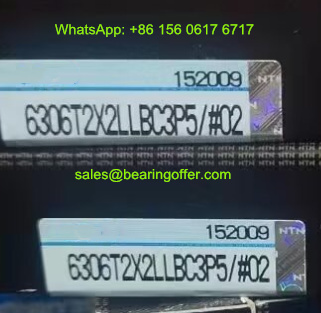 6306T2X2LLBC3P5 Deep Groove Ball Bearing 30x72x19mm - Stock for Sale
