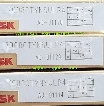 7008CTYNSULP4 Spindle Bearing 40x68x15 Ball Bearing 7008C - Stock for Sale