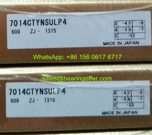 7014CTYNSULP4 Machine Tools Bearing 70x110x20 Ball Bearing 7014C SULP4 - Stock for Sale