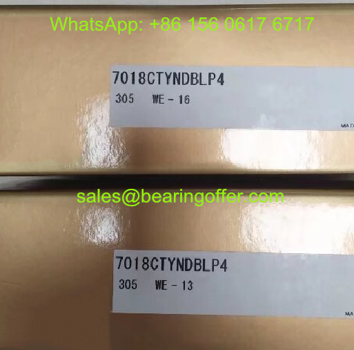 7018CTYNDBLP4 Spindle Bearing 90x140x24 Ball Bearing 7018C - Stock for Sale