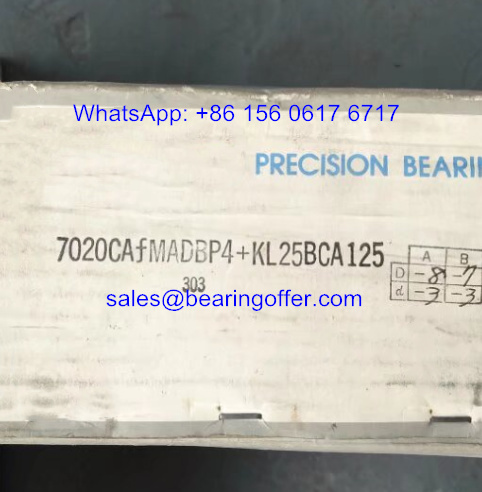 7020CAFMADBP4+KL25BCA125 Spindle Bearing 7020CAF DBP4 Ball Bearing - Stock for Sale