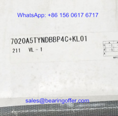 7020A5TYNDBBP4C+KL01 Spindle Bearing 7020A5DBBP4C Ball Bearing - Stock for Sale