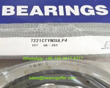 7221CTYNSULP4 Spindle Bearing 105x190x36 Ball Bearing 7221C - Stock for Sale