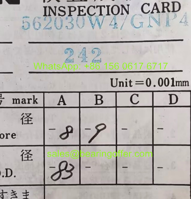 562030W4/GNP4 Thrust Bearing 150x225x45 Ball Bearing 562030/GNP4 - Stock for Sale