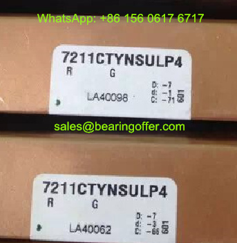 7211CTNYSULP4 Spindle Bearing 55x100x21 Ball Bearing 7211C - Stock for Sale