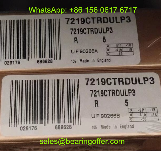 7219CTRDULP3 Spindle Bearing 95x170x32 Ball Bearing 7219C - Stock for Sale