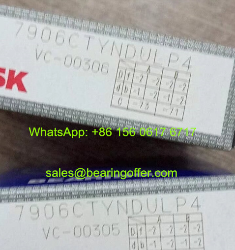 7906CTYNDULP4 Spindle Bearing 30x47x9 Ball Bearing 7906C - Stock for Sale