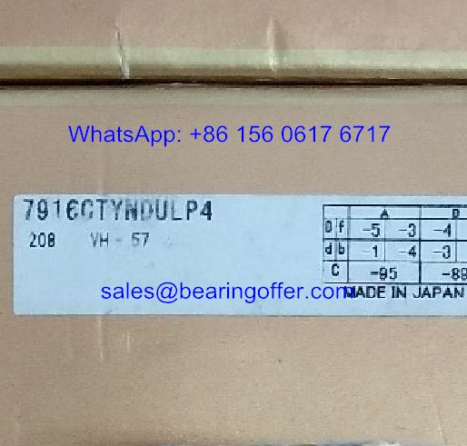 7916CTYNDULP4 Spindle Bearing 80x110x16 Ball Bearing 7916C - Stock for Sale