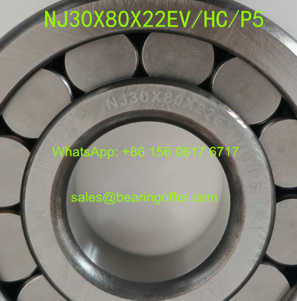 NJ30X80X22EV/HC/P5 Transmission Bearing 30x80x22 Roller Bearing NJ30X80X22 - Stock for Sale