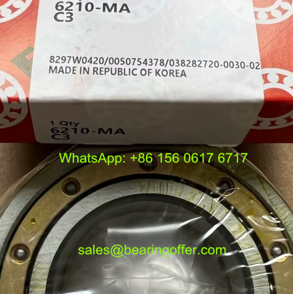 6210-MA-C3 Deep Groove Ball Bearing 50x90x20 Rolling Bearing - Stock for Sale