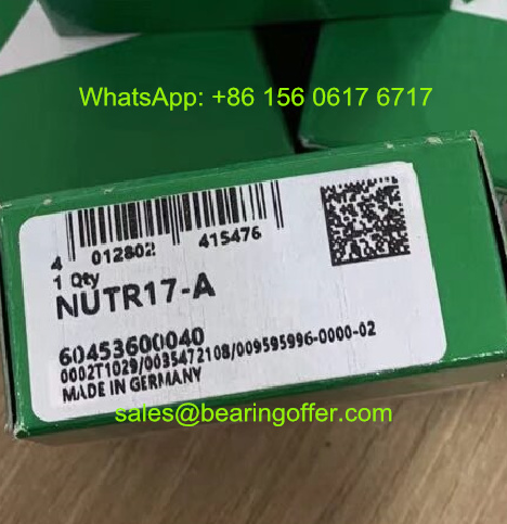 NUTR17-A Cam Follower Bearing 17x40x21 Roller Bearing NUTR17A - Stock for Sale