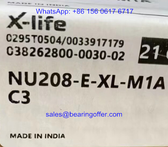NU208-E-XL-M1A-C3 Cylindrical Roller Bearing 40x80x18 Rolling Bearing - Stock for Sale
