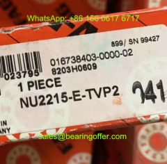 NU2215-E-TVP2 Cylindrical Roller Bearing 75x130x31 Rolling Bearing - Stock for Sale