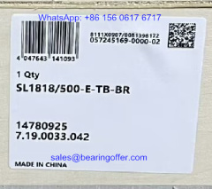 SL1818/500-E-TB-BR Cylindrical Roller Bearing 500x620x56 Rolling Bearing - Stock for Sale