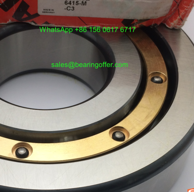 6415-M-C3 Deep Groove Ball Bearing 75x190x45 Rolling Bearing 6415M.C3 - Stock for Sale