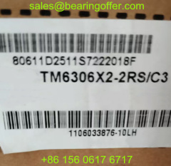 TM6306X2-RS Automobile Bearing 30x72x19.5 Ball Bearing TM6306X2-2RS/C3 - Stock for Sale