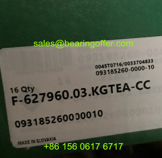 F-627960.03.KGTEA-CC Automotive Bearing 093185260000010 Rolling Bearing - Stock for Sale