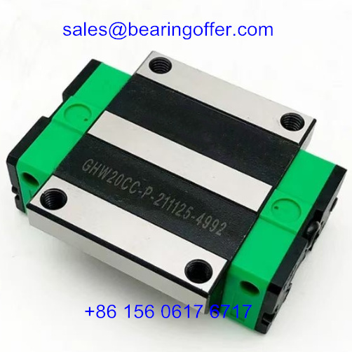 GHW20CC-P Linear Rail Carriage 25.7x63x76.5 Guide Block GHW20CC - Stock for Sale