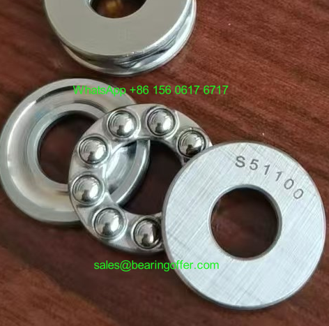 S51100 Stainless Thrust Bearing 10x24x9 Ball Bearing SS51100 - Stock for Sale