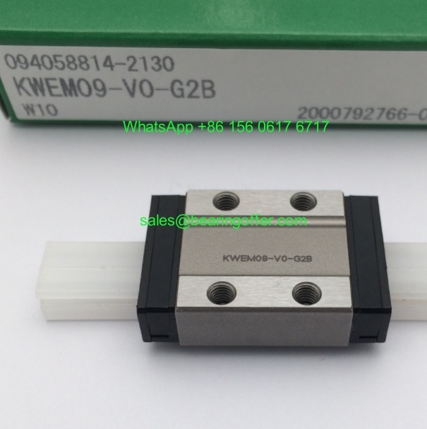 KWEM09-V0-G2B Linear Guide Carriage 10*20*30 Runner Block KWEM09V0 - Stock for Sale