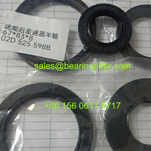 02D 525 598B Automotive Oil Seal 67x83x8 Oil Seals 02D525598B - Stock for Sale