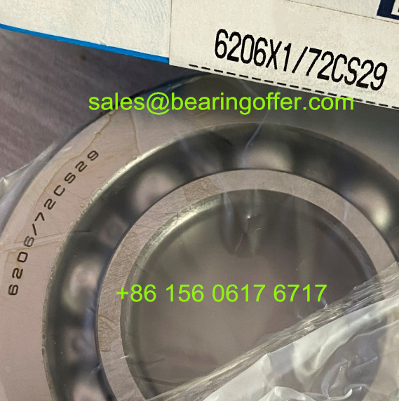 6206X1/72CS29 Transmission Bearing 30x72x16 Ball Bearing 6206/72CS29 - Stock for Sale