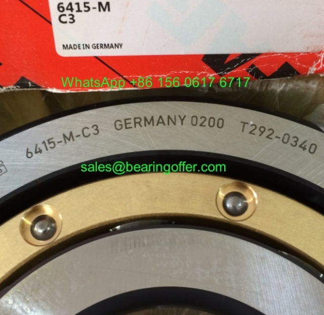 6415-M-C3 Deep Groove Ball Bearing 75x190x45 Rolling Bearing 6415M.C3 - Stock for Sale