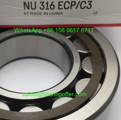 NU316ECP/C3 Cylindrical Roller Bearing 80*170*39 Rolling Bearing NU316ECP - Stock for Sale