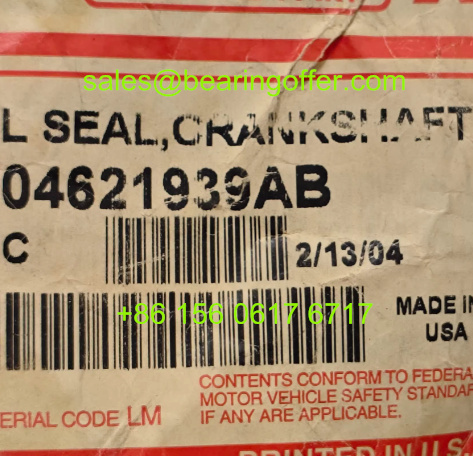 04621939AB Crankshaft Oil Seal 04621939 AB Oil Seals - Stock for Sale