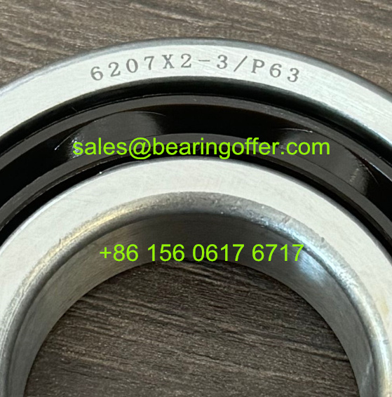 6207X2-3/P63 Gearbox Bearing 35x72x18.2 Ball Bearing 6207X2-3 - Stock for Sale