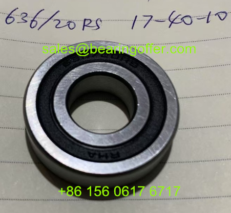 636/20RS Deep Groove Ball Bearing 17x40x10 Rolling Bearing 636/20-2RS - Stock for Sale