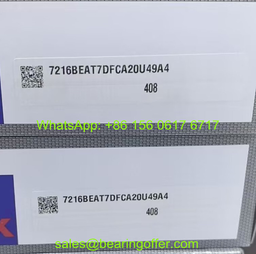 7216BEAT7DFCA20U49A4 Angular Contact Ball Bearing 80x140x26 Rolling Bearing - Stock for Sale