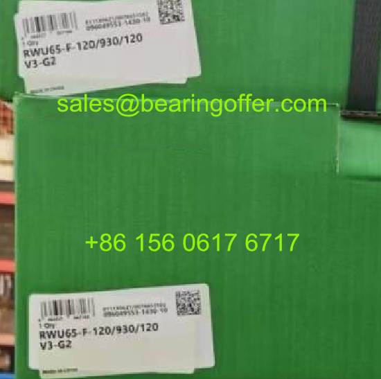 RWU65-F-120/930/120-V3-G2 Linear Carriage RWU65-F Roller Bearing - Stock for Sale