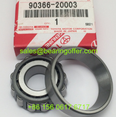90366-20003 Steering Knuckle Bearing 20*52*16.25 Roller Bearing - Stock for Sale