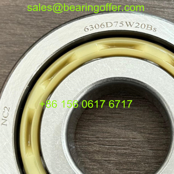 NC2-6306D75W20BS Automobile Bearing 30*75*20 Ball Bearing - Stock for Sale