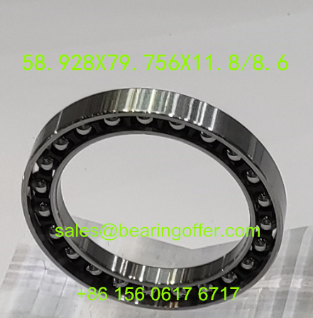 58.928X79.756X11.8/8.6 Thin Section Bearing 58.928X79.756X11.8 Ball Bearing - Stock for Sale