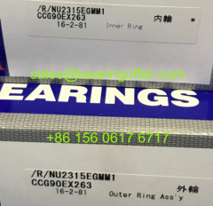 NU2315EGMM1CCG90EX263 Cylindrical Roller Bearing NU2315 Rolling Bearing - Stock for Sale
