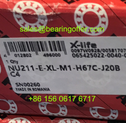 NU211-E-XL-M1-H67C-J20B-C4 Insulated Bearing 55x100x21 Roller Bearing - Stock for Sale