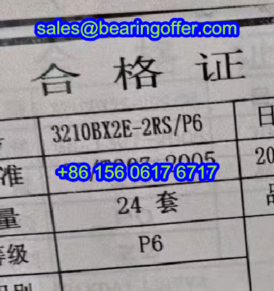 3210BX2E-2RS Angular Contact Bearing 50x90x40 Ball Bearing 3210BX2E-2RS/P6 - Stock for Sale