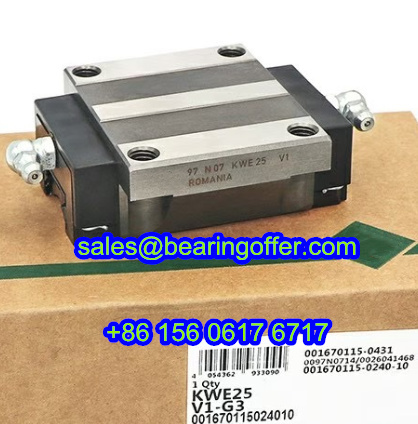 KWE25-V1-G3 Linear Rail Carriage 23x70x80.5 Guide Block KWE25-V1 - Stock for Sale