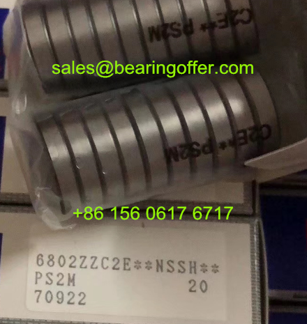 6802ZZC2E Deep Groove Ball Bearing 15x24x5 Rolling Bearing - Stock for Sale