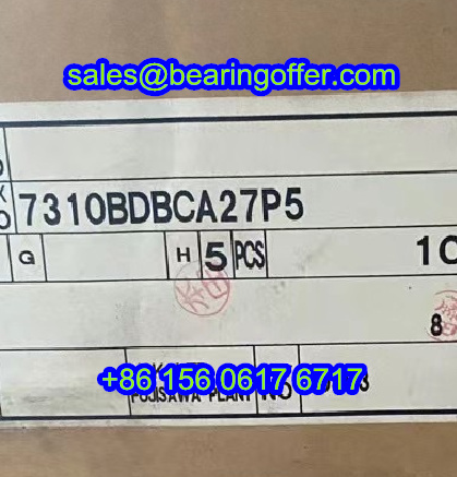 7310BDBCA27P5 Angular Contact Bearing 50x110x27 Ball Bearing 7310B - Stock for Sale